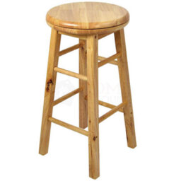 Lassic Chef Vida Wooden Revolving Bar Stool Breakfast Bar - thumbnail 1