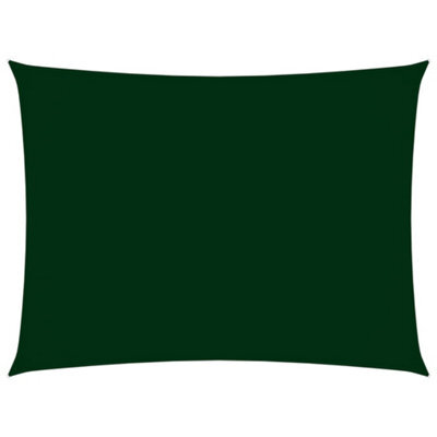 Berkfield Sunshade Sail Oxford Fabric Rectangular 2X4 M Dark Green - image 1