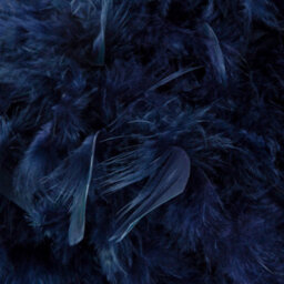 Happy Homewares Eye-Catching And Modern Small Navy Blue Feather Decorated Pendant Lighting Shade - thumbnail 2
