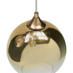 Wyld And Coco 6-Light Pendant Lamp - Semi-Transparent Brass Glass Shades, Adjustable Height, Contemporary - thumbnail 6