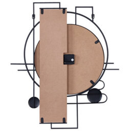 Wyld And Coco Luxe Living Multicolour Mdf Wall Clock 60X70 Cm Irregular Shape - thumbnail 3