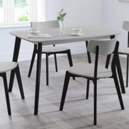 Oakham Premium Casa 80Cm Rectangular Dining Table - Grey/black - thumbnail 2