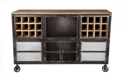 Buttercup Farm Evoke Bar Cabinet - Metal/wood - L40 X W150 X H92 Cm - image 1
