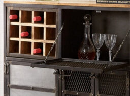 Buttercup Farm Evoke Bar Cabinet - Metal/wood - L40 X W150 X H92 Cm - thumbnail 5