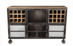 Buttercup Farm Evoke Bar Cabinet - Metal/wood - L40 X W150 X H92 Cm