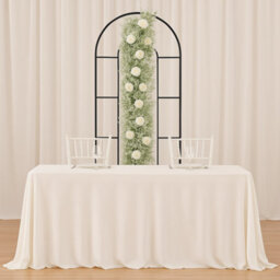 Sandra Chaircovers Gypsophila Collection, 200Cm X 35Cm, Single, Ivory Artificial Baby Breath Top Table Flower Arrangement, Wedding Decor - thumbnail 1