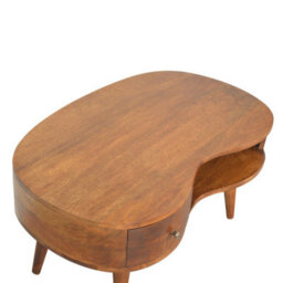Artisan Furniture Nordic Style Chestnut Wave Coffee Table - thumbnail 5