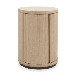 Xample Bentley Designs Vega Scandi Light Oak Side Table, White Oak Veneer, Wooden End Table With Lower Shelf, Living Room Furniture - thumbnail 5