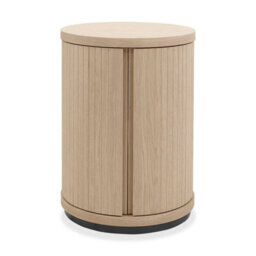 Xample Bentley Designs Vega Scandi Light Oak Side Table, White Oak Veneer, Wooden End Table With Lower Shelf, Living Room Furniture - thumbnail 4