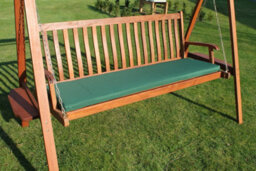 Garden Market Place Garden Furniture Cushion- Cushion For 3 Seater Swing Seat And Large Garden Bench Green