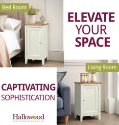Hallowood Furniture Clifton Oak Painted Small Cupboard - thumbnail 6