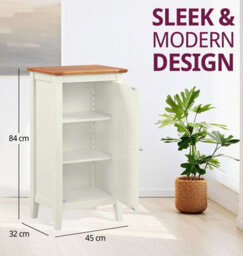 Hallowood Furniture Clifton Oak Painted Small Cupboard - thumbnail 3