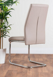 Furniturebox Uk Florini V Grey Dining Table And 6 Cappuccino Lorenzo Chairs - thumbnail 9