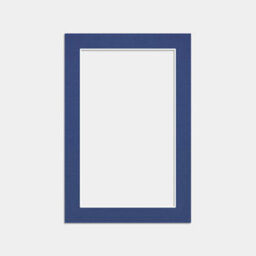Ak Frames 6X4 Blue Picture Mounts To Fit 5X3 Aperture Size - Mount Board Only (No Frame Included) - thumbnail 1