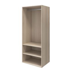 GoodHome Atomia Freestanding Matt Oak Effect Particle Board Mirrored Wardrobe (H)1875mm (W)750mm (D)580mm - thumbnail 3