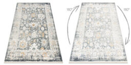 RugsX Distin 0835A Grey / Light Grey / White Modern Carpet - Ornament, Frame  160X230 Cm - thumbnail 2