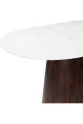 Farleigh Oval White Marble Dining Table 170Cm With Storage - thumbnail 5