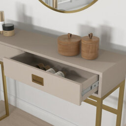 Melody Maison Two Drawer Console / Dressing Table - Elle Stone Range - thumbnail 5