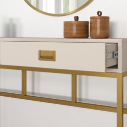 Melody Maison Two Drawer Console / Dressing Table - Elle Stone Range - thumbnail 4