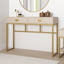 Melody Maison Two Drawer Console / Dressing Table - Elle Stone Range - thumbnail 2