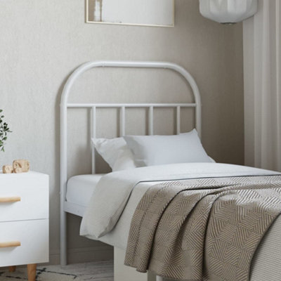 Berkfield Metal Headboard White 75 Cm - image 1