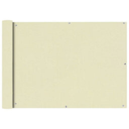 Berkfield Balcony Screen Oxford Fabric 75X600 Cm Cream - thumbnail 1