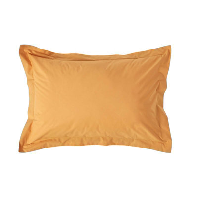 Homescapes Mustard Yellow Egyptian Cotton Oxford Pillowcase 200 Tc, Standard - image 1