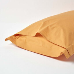 Homescapes Mustard Yellow Egyptian Cotton Oxford Pillowcase 200 Tc, Standard - thumbnail 3