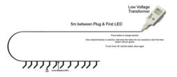 Best Artificial 750 Warm White Low Voltage Mains Powered Led Waterproof String Lights With Optional Timer & Memory (Black Cable) - thumbnail 5