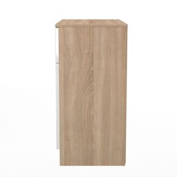 Messina Ready Assembled Gloss Bardolino Oak Effect 1 Drawer Sideboard (H)785mm (W)740mm (D)385mm - thumbnail 7