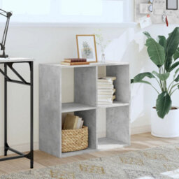 Berkfield Bookcase Concrete Grey 68.5X32X68.5 Cm Engineered Wood - thumbnail 3
