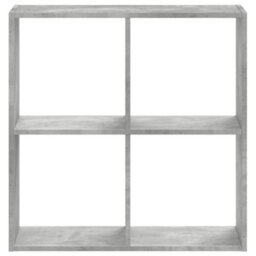 Berkfield Bookcase Concrete Grey 68.5X32X68.5 Cm Engineered Wood - thumbnail 4