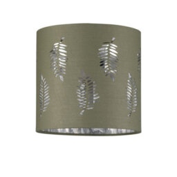 First Choice Lighting Set Of 2 Fern - Sage Green Cut Out 15.5Cm Table Lamp Shades - thumbnail 2