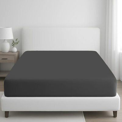 Lazzaro Premium 400 Thread Count 100% Egyptian Cotton Single Size Fitted Sheet Durable Natural Cotton Deep Fitted Sheets - image 1