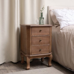 Melody Maison 4 Drawer Dark Wood Chest Of Drawers And Pair Of 3 Drawer Bedside Tables - Ashwell Range - thumbnail 4
