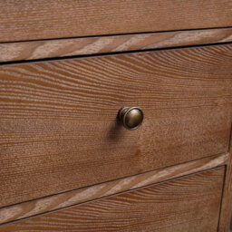 Melody Maison 4 Drawer Dark Wood Chest Of Drawers And Pair Of 3 Drawer Bedside Tables - Ashwell Range - thumbnail 3