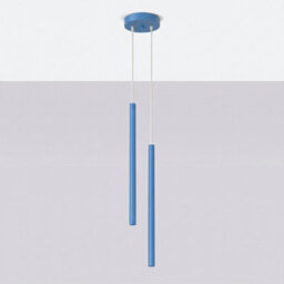 Sollux Lighting Pastelo Steel Light Blue 2 Lights Modern Pendant Lamps - thumbnail 2