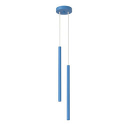Sollux Lighting Pastelo Steel Light Blue 2 Lights Modern Pendant Lamps