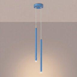 Sollux Lighting Pastelo Steel Light Blue 2 Lights Modern Pendant Lamps - thumbnail 3