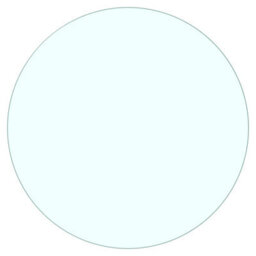 Belofay 80Cm Clear Round Glass Table Top 10mm Tempered Glass Flat Polished Edge - thumbnail 1