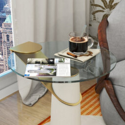 Belofay 80Cm Clear Round Glass Table Top 10mm Tempered Glass Flat Polished Edge - thumbnail 5