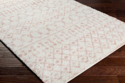Livabliss Aliyah Shaggy-Global Pink Ivory Plush Soft Pile Living Bedroom Rug 200 X 275 Cm Easy Care, Non Shedding - thumbnail 6