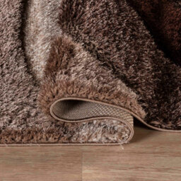 Modern Soft Waves Shimmer Shaggy Area Rugs Bronze 200X290 Cm - thumbnail 5