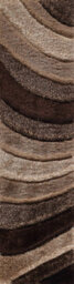 Modern Soft Waves Shimmer Shaggy Area Rugs Bronze 200X290 Cm - thumbnail 6