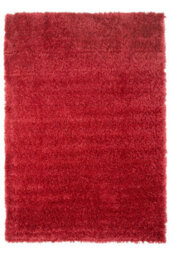 Loomed Wine Thick Soft Shaggy Runner Rug 60X240Cm - thumbnail 1