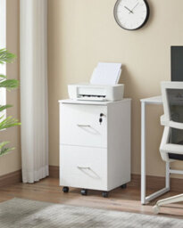 Songmics 2-Drawer File Cabinet, Locking Filing Cabinet For Home Office, Small Rolling File Cabinet, Printer Stand - thumbnail 9
