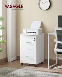 Songmics 2-Drawer File Cabinet, Locking Filing Cabinet For Home Office, Small Rolling File Cabinet, Printer Stand - thumbnail 7