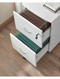 Songmics 2-Drawer File Cabinet, Locking Filing Cabinet For Home Office, Small Rolling File Cabinet, Printer Stand - thumbnail 4