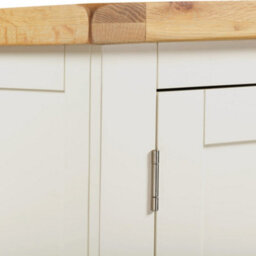 Seconique Windsor 2 Door 1 Drawer Wardrobe Ivory With Oak Trim Part Assembled - thumbnail 5