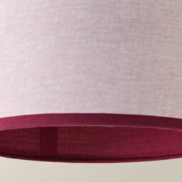 Valuelights Kiara Small 25Cm Linen With Pink Trim Inner Easy Fit Lamp Shade - thumbnail 5